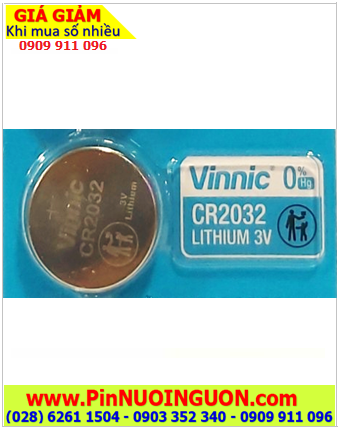 Vinnic CR2032, Pin 3v lithium Vinnic CR2032 ECR2032 DL2032 chính hãng
